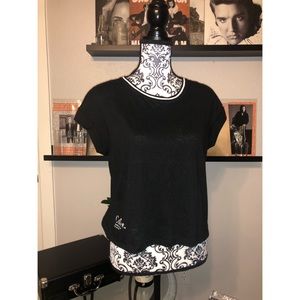 But First Coffee Black Tee Top